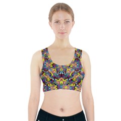 Pattern-12 Sports Bra With Pocket