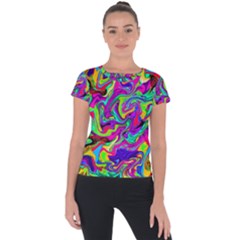 Artwork By Patrick-pattern-15 Short Sleeve Sports Top  by ArtworkByPatrick