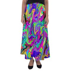 Artwork By Patrick-pattern-15 Flared Maxi Skirt by ArtworkByPatrick