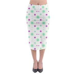 Stars Motif Multicolored Pattern Print Midi Pencil Skirt by dflcprints