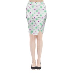 Stars Motif Multicolored Pattern Print Midi Wrap Pencil Skirt by dflcprints