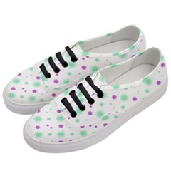 Stars Motif Multicolored Pattern Print Women s Classic Low Top Sneakers by dflcprints