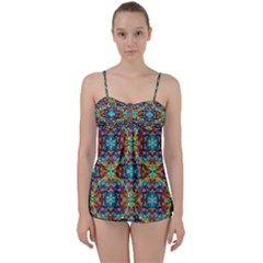 Pattern-16 Babydoll Tankini Set