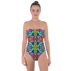 Artwork By Patrick-pattern-18 Tie Back One Piece Swimsuit by ArtworkByPatrick