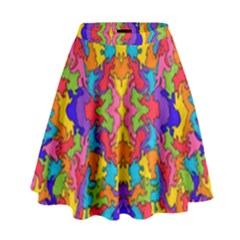 Artwork By Patrick-pattern-19 High Waist Skirt by ArtworkByPatrick