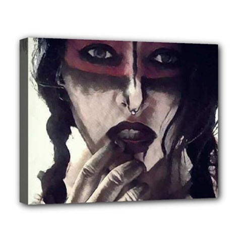 Femininely Badass Deluxe Canvas 20  X 16   by sirenstore