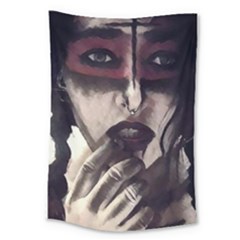 Femininely Badass Large Tapestry by sirenstore