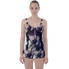 Femininely Badass Tie Front Two Piece Tankini