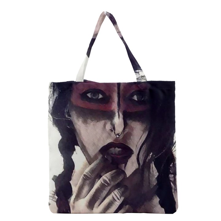 Femininely Badass Grocery Tote Bag