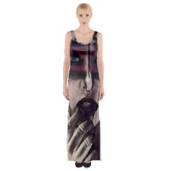 Femininely Badass Maxi Thigh Split Dress by sirenstore