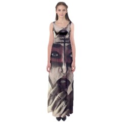 Femininely Badass Empire Waist Maxi Dress