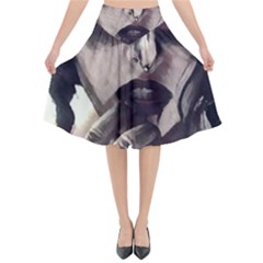 Femininely Badass Flared Midi Skirt by sirenstore