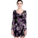 Purple Tulip Long Sleeve Bodycon Dress View1