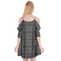 Black And White Tribal Print Cutout Spaghetti Strap Chiffon Dress View2