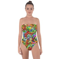 Pattern-21 Tie Back One Piece Swimsuit by ArtworkByPatrick