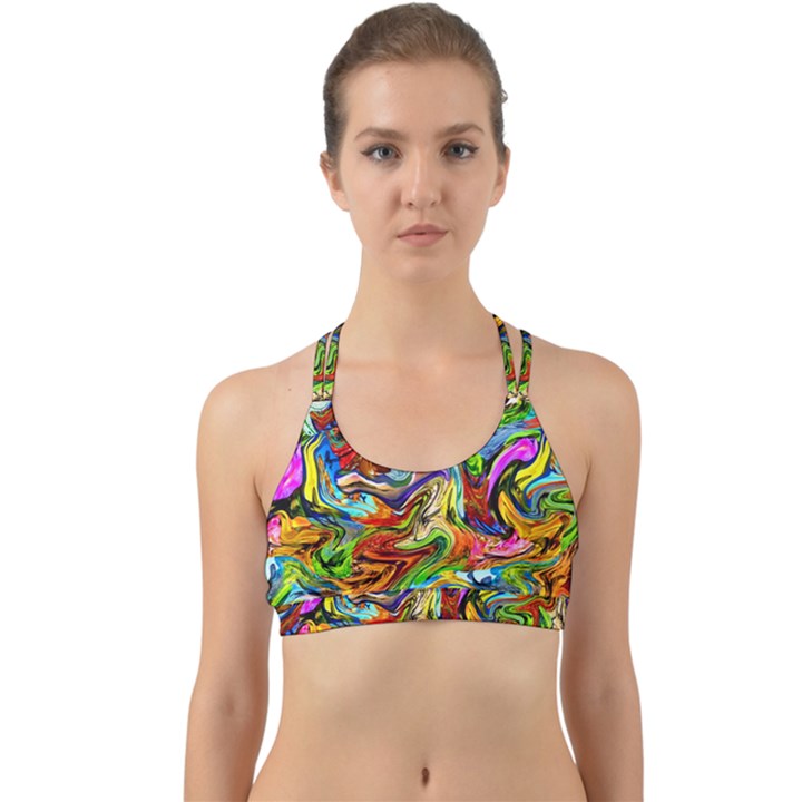 Pattern-21 Back Web Sports Bra