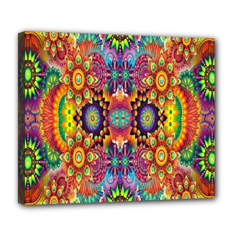 Artwork By Patrick-pattern-22 Deluxe Canvas 24  X 20   by ArtworkByPatrick