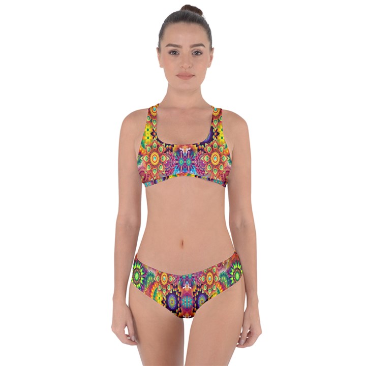 ARTWORK BY PATRICK-Pattern-22 Criss Cross Bikini Set