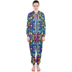 Artwork By Patrick-pattern-23 Hooded Jumpsuit (ladies)  by ArtworkByPatrick