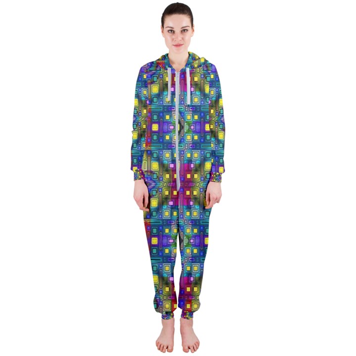 ARTWORK BY PATRICK-Pattern-23 Hooded Jumpsuit (Ladies) 