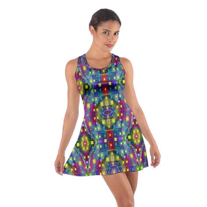 ARTWORK BY PATRICK-Pattern-23 Cotton Racerback Dress