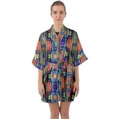 Pattern-26 Quarter Sleeve Kimono Robe