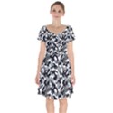 Camouflage02 Short Sleeve Bardot Dress View1