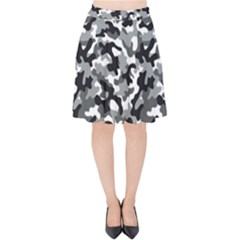 Camouflage 02 Velvet High Waist Skirt