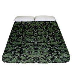 Camouflage Ornate Pattern Fitted Sheet (king Size) by dflcprints