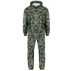 Camouflage Ornate Pattern Hooded Jumpsuit (men)  by dflcprints