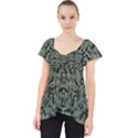 Camouflage Ornate Pattern Lace Front Dolly Top View1