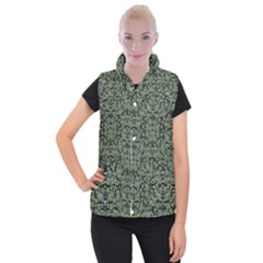 Camouflage Ornate Pattern Women s Button Up Vest by dflcprints