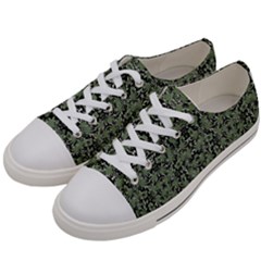 Camouflage Ornate Pattern Women s Low Top Canvas Sneakers