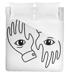 Hands Duvet Cover Double Side (queen Size) by ExtraSpicy