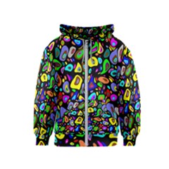 Artwork By Patrick-pattern-30 Kids  Zipper Hoodie