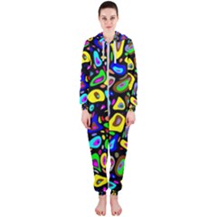 Artwork By Patrick-pattern-30 Hooded Jumpsuit (ladies)  by ArtworkByPatrick