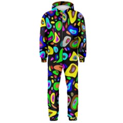 Artwork By Patrick-pattern-30 Hooded Jumpsuit (men)  by ArtworkByPatrick