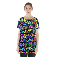 Artwork By Patrick-pattern-30 Skirt Hem Sports Top