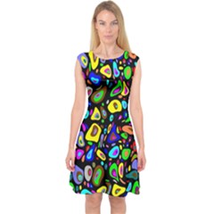 Artwork By Patrick-pattern-30 Capsleeve Midi Dress by ArtworkByPatrick