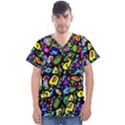 ARTWORK BY PATRICK-Pattern-30 Men s V-Neck Scrub Top View1