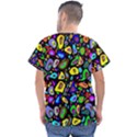 ARTWORK BY PATRICK-Pattern-30 Men s V-Neck Scrub Top View2