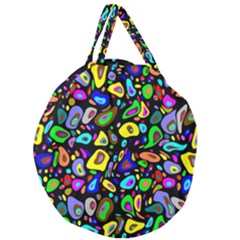 Artwork By Patrick-pattern-30 Giant Round Zipper Tote