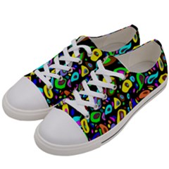 Artwork By Patrick-pattern-30 Women s Low Top Canvas Sneakers