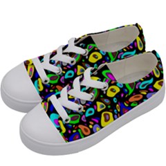 Artwork By Patrick-pattern-30 Kids  Low Top Canvas Sneakers