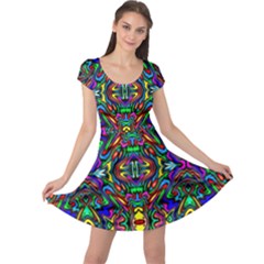 Artwork By Patrick-pattern-31 Cap Sleeve Dress by ArtworkByPatrick