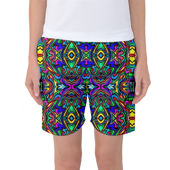 ARTWORK BY PATRICK-Pattern-31 Women s Basketball Shorts