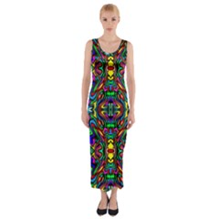 Artwork By Patrick-pattern-31 Fitted Maxi Dress by ArtworkByPatrick