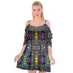 Artwork By Patrick-pattern-31 Cutout Spaghetti Strap Chiffon Dress by ArtworkByPatrick