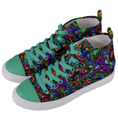 Artwork By Patrick-pattern-31 1 Women s Mid-top Canvas Sneakers