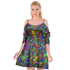 Artwork By Patrick-pattern-31 1 Cutout Spaghetti Strap Chiffon Dress by ArtworkByPatrick